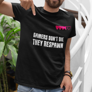 Marškinėliai "Gamers don't die"