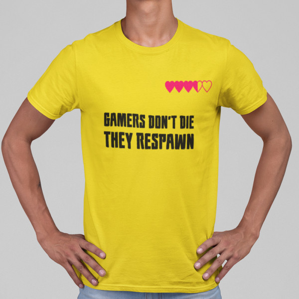 Marškinėliai "Gamers don't die"