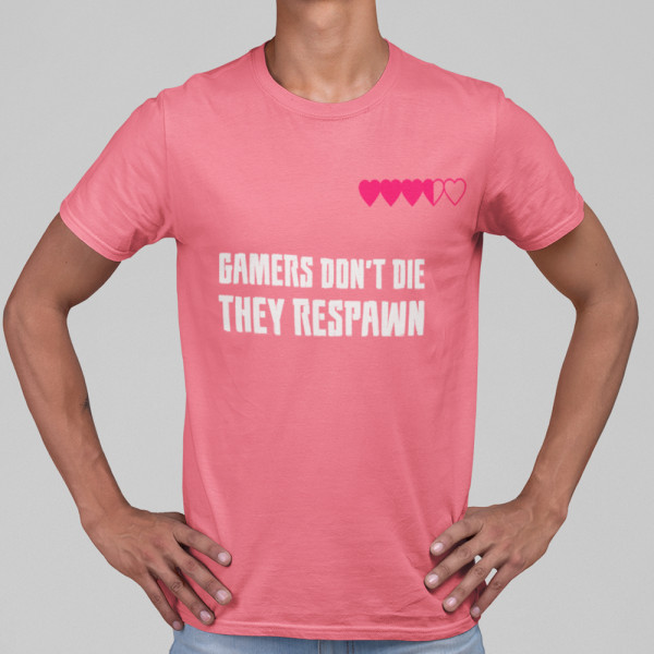 Marškinėliai "Gamers don't die"