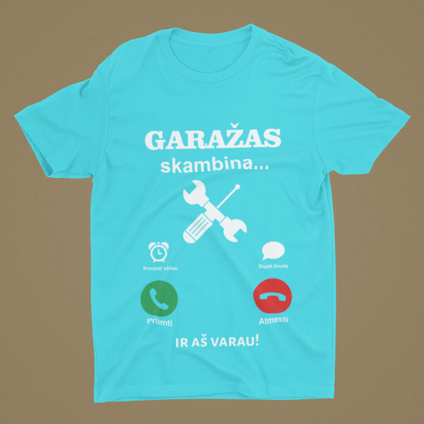 Marškinėliai "Garažas skambina" Marškinėliai "Garažas skambina"