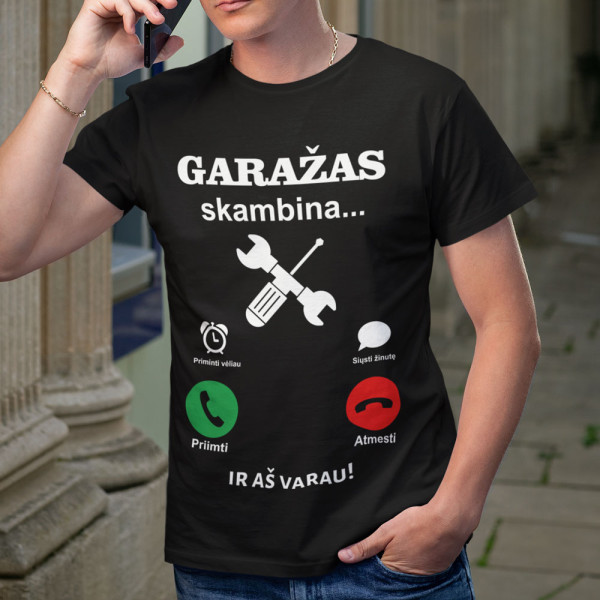 Marškinėliai "Garažas skambina" Marškinėliai "Garažas skambina"