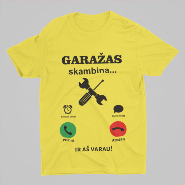 Marškinėliai "Garažas skambina" Marškinėliai "Garažas skambina"