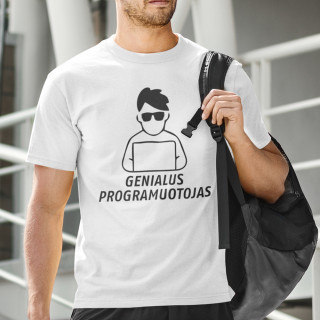 Marškinėliai "Genialus programuotojas"