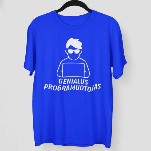Marškinėliai "Genialus programuotojas"