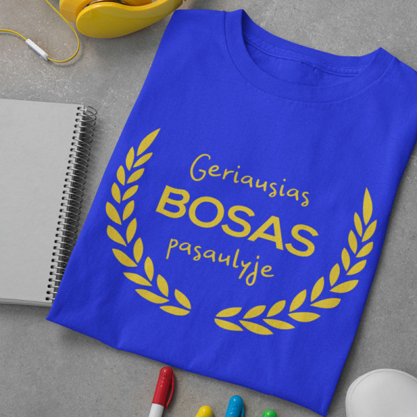 Marškinėliai "Geriausias bosas pasaulyje" Marškinėliai "Geriausias bosas pasaulyje"