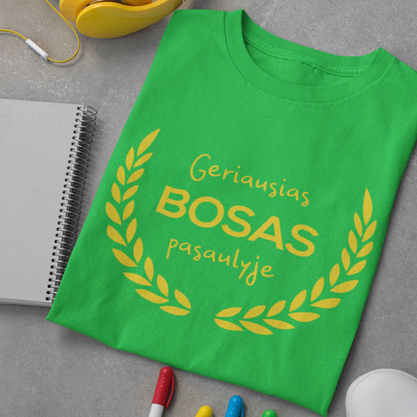Marškinėliai "Geriausias bosas pasaulyje" Marškinėliai "Geriausias bosas pasaulyje"