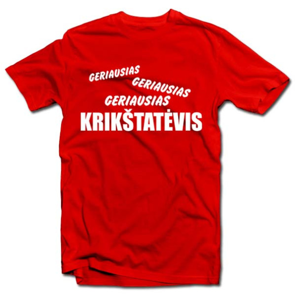 Marškinėliai "Geriausias krikštatėvis" Marškinėliai "Geriausias krikštatėvis"