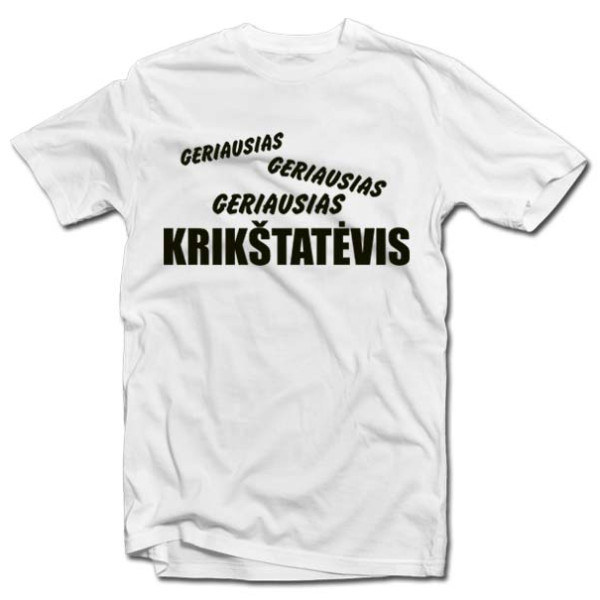 Marškinėliai "Geriausias krikštatėvis" Marškinėliai "Geriausias krikštatėvis"