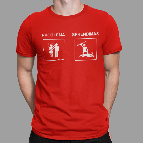 Marškinėliai "Geriausias sprendimas - medžioklė"