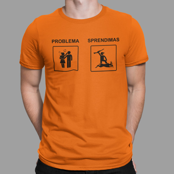 Marškinėliai "Geriausias sprendimas - medžioklė"