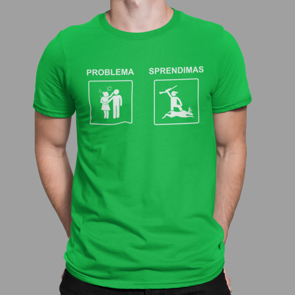 Marškinėliai "Geriausias sprendimas - medžioklė"
