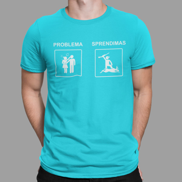 Marškinėliai "Geriausias sprendimas - medžioklė"