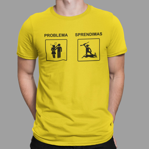 Marškinėliai "Geriausias sprendimas - medžioklė"