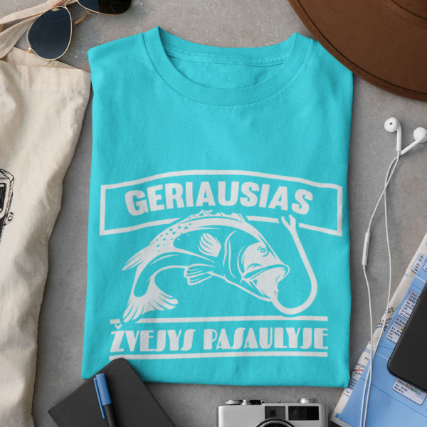 Marškinėliai "Geriausias žvejys pasaulyje"