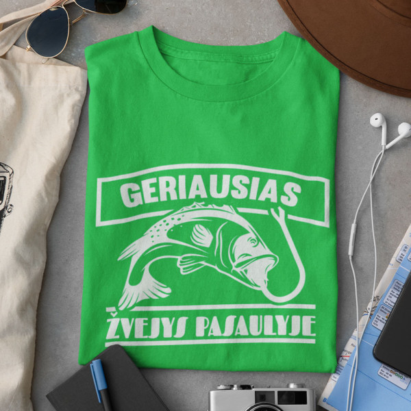 Marškinėliai "Geriausias žvejys pasaulyje"