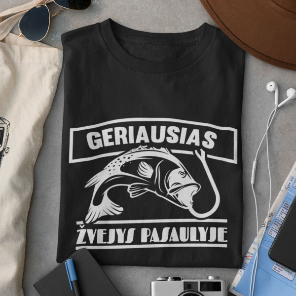 Marškinėliai "Geriausias žvejys pasaulyje"