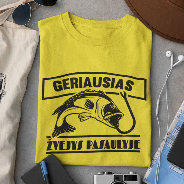 Marškinėliai "Geriausias žvejys pasaulyje"