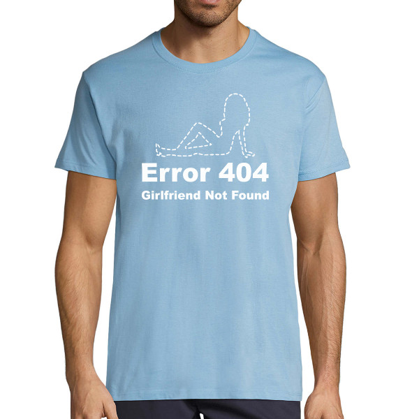 Marškinėliai "Girlfriend not found"
