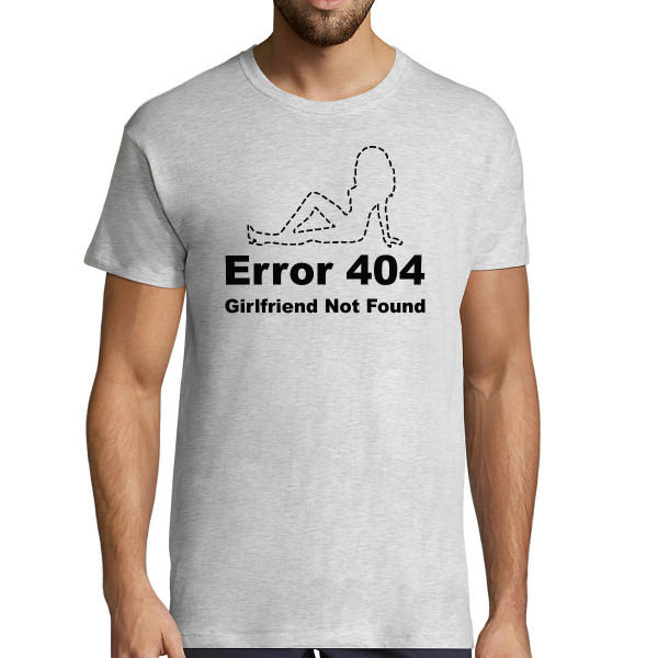 Marškinėliai "Girlfriend not found"