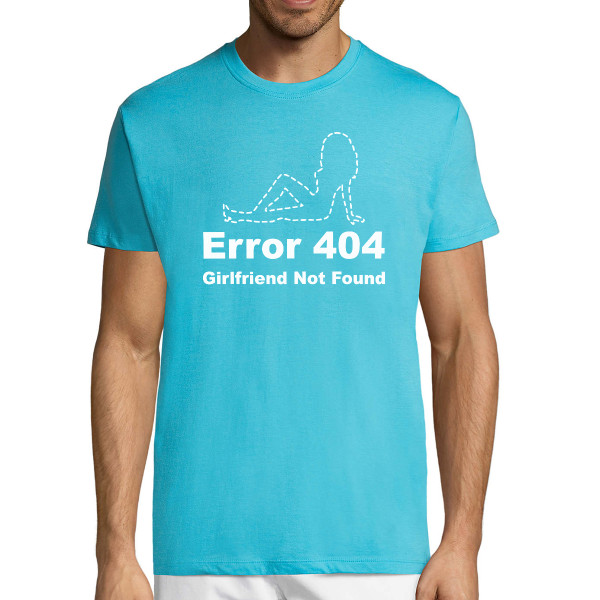 Marškinėliai "Girlfriend not found"