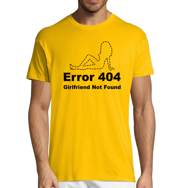 Marškinėliai "Girlfriend not found"