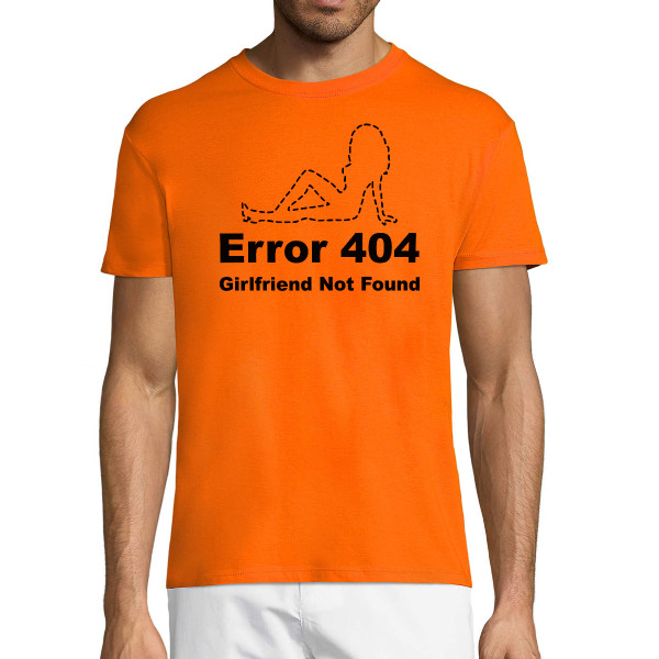 Marškinėliai "Girlfriend not found"