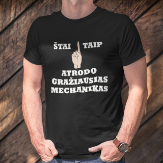 Marškinėliai "Gražiausias mechanikas"