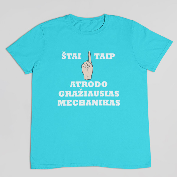 Marškinėliai "Gražiausias mechanikas"