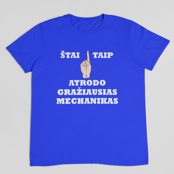 Marškinėliai "Gražiausias mechanikas"