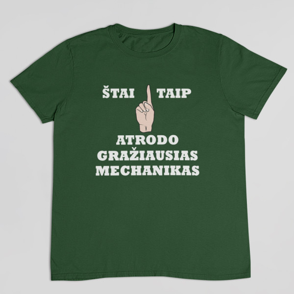Marškinėliai "Gražiausias mechanikas"