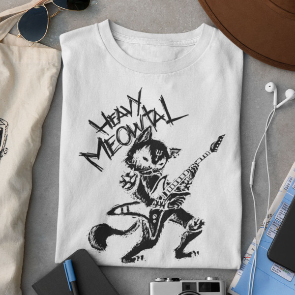 Marškinėliai "Heavy Meowtal"
