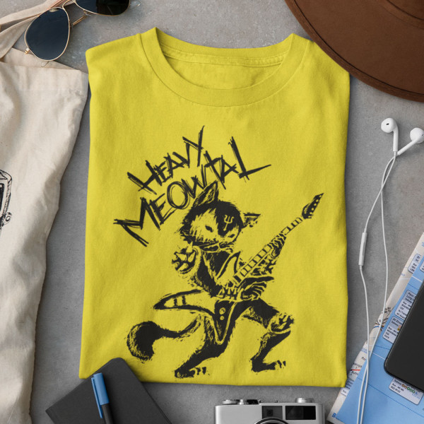 Marškinėliai "Heavy Meowtal"