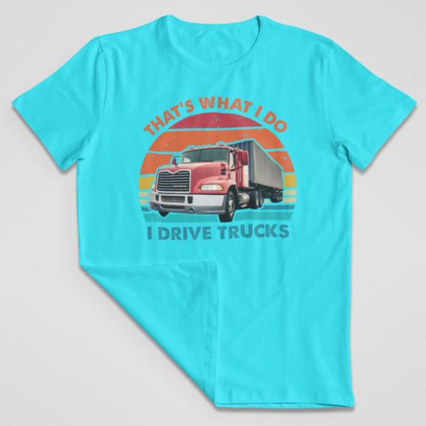 Marškinėliai "I drive trucks"
