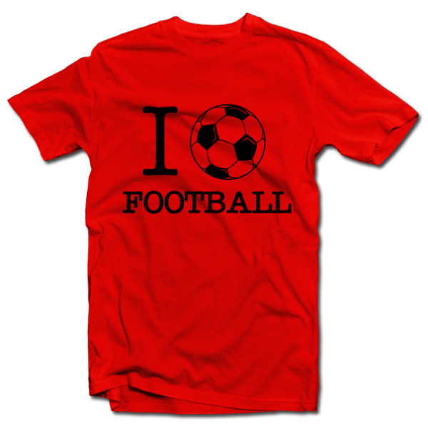 Marškinėliai "I love football" Marškinėliai "I love football"