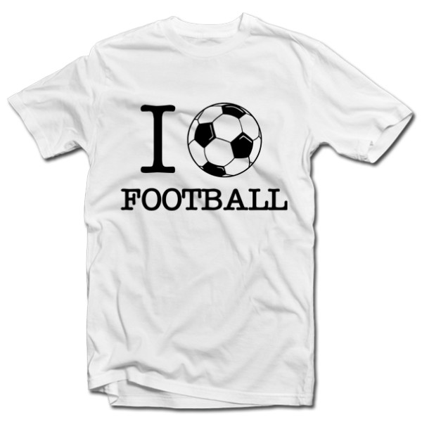 Marškinėliai "I love football" Marškinėliai "I love football"