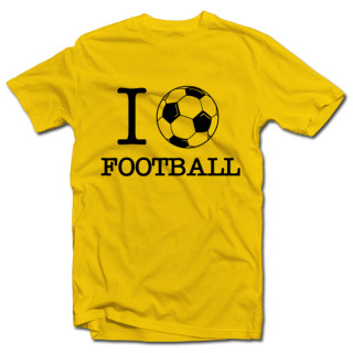 Marškinėliai "I love football"