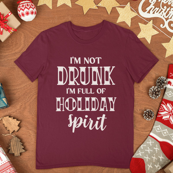 Marškinėliai „I'm not drunk“