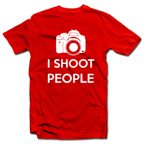 Marškinėliai "I shoot people" Marškinėliai "I shoot people"