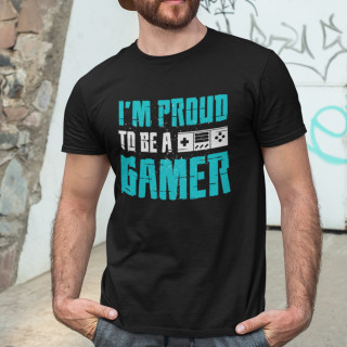Marškinėliai "I'm proud to be a gamer"