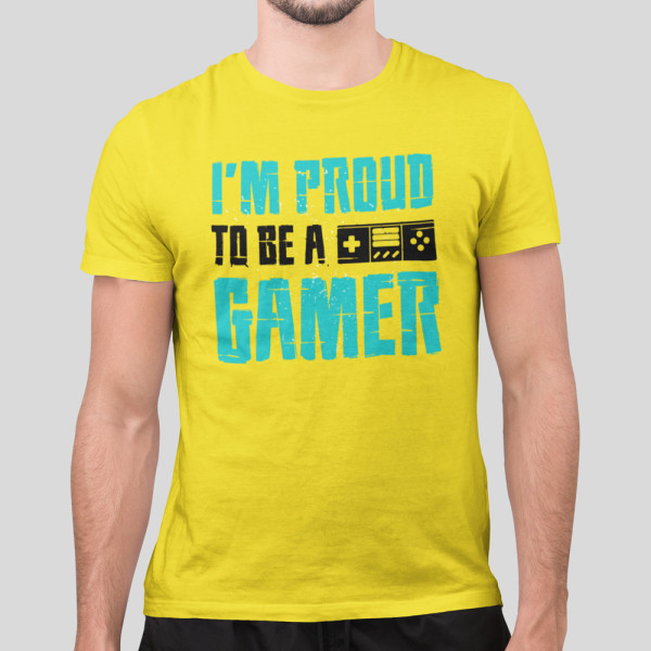 Marškinėliai "I'm proud to be a gamer"