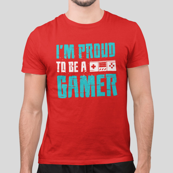 Marškinėliai "I'm proud to be a gamer"