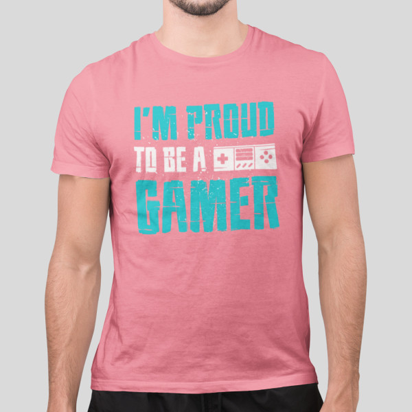 Marškinėliai "I'm proud to be a gamer"