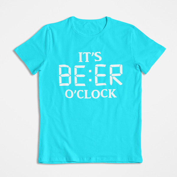 Marškinėliai "It's beer o'clock"