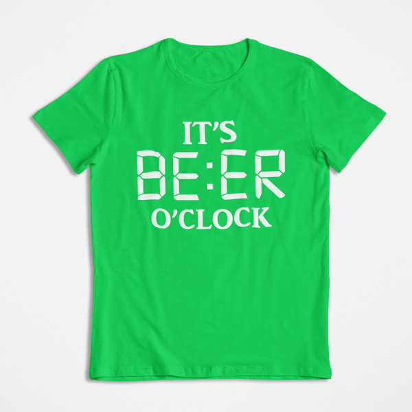 Marškinėliai "It's beer o'clock"