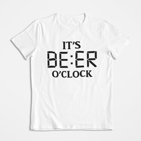 Marškinėliai "It's beer o'clock"
