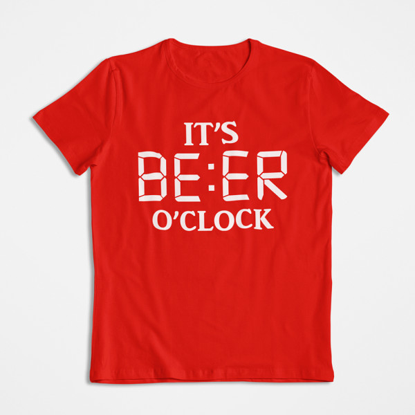 Marškinėliai "It's beer o'clock"