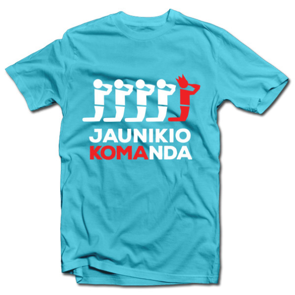 Marškinėliai "Jaunikio komanda" Marškinėliai "Jaunikio komanda"
