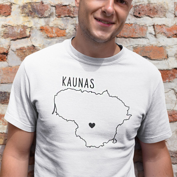 Marškinėliai "Kaunas - širdis"