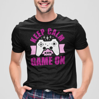 Marškinėliai "Keep calm and game on"