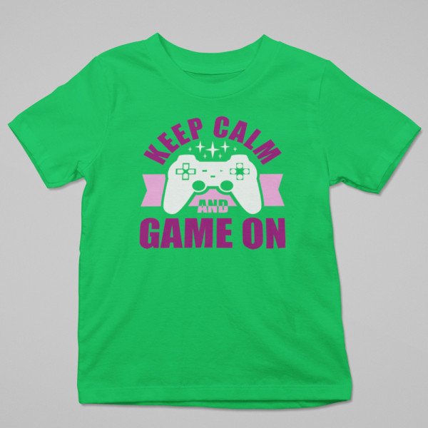 Marškinėliai "Keep calm and game on"